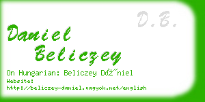 daniel beliczey business card